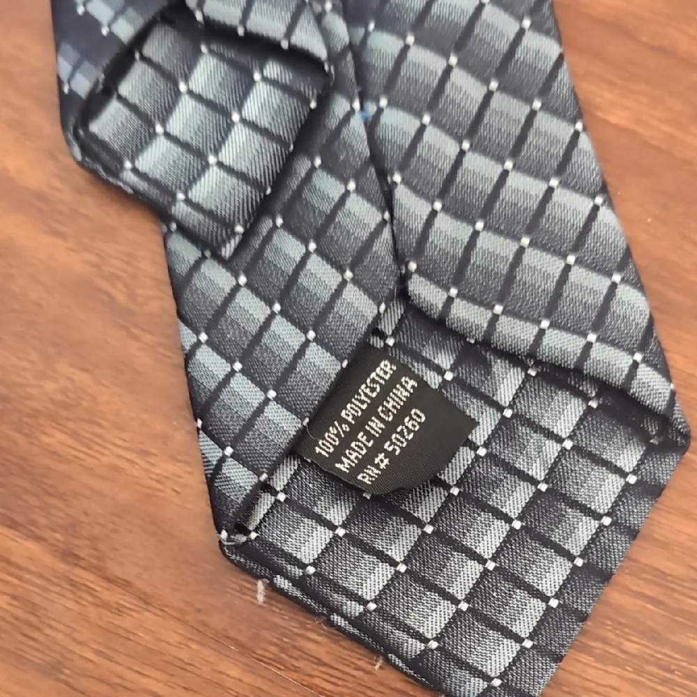 Blue and Gray Striped Tie with‎ Classic Design